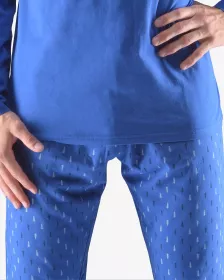 GINA pánské pyžamo dlouhé pánské, šité, s potiskem Pyžama 2023 79165P GINA pánské pyžamo dlouhé pánské, šité, s potiskem Pyžama 2023 79165P