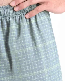 GINA pánské pyžamo dlouhé pánské, šité, s potiskem Pyžama 2024 79177P