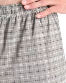 GINA pánské pyžamo dlouhé pánské, šité, s potiskem Pyžama 2024 79177P