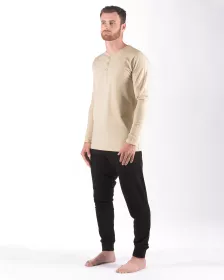 GINA pánské pyžamo dlouhé pánské, šité, jednobarevné Pyžama 2024 79187P GINA pánské pyžamo dlouhé pánské, šité, jednobarevné Pyžama 2024 79187P