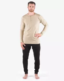 GINA pánské pyžamo dlouhé pánské, šité, jednobarevné Pyžama 2024 79187P GINA pánské pyžamo dlouhé pánské, šité, jednobarevné Pyžama 2024 79187P