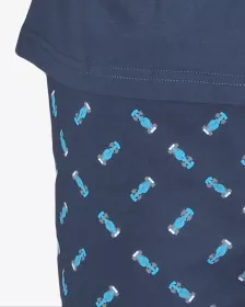 GINA pánské pyžamo krátké pánské, šité, s potiskem Pyžama 2023 79150P