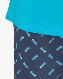 GINA pánské pyžamo krátké pánské, šité, s potiskem Pyžama 2023 79150P