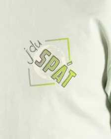 GINA pánské pyžamo krátké pánské, šité, s potiskem Pyžama 2024 79166P - měsíc sv. tyrkysová S