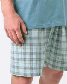 GINA pánské pyžamo krátké pánské, šité, s potiskem Pyžama 2025 79188P