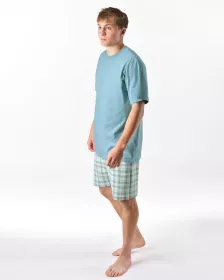 GINA pánské pyžamo krátké pánské, šité, s potiskem Pyžama 2025 79188P