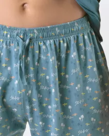 GINA pánské pyžamo krátké pánské, šité, s potiskem Pyžama 2025 79190P GINA pánské pyžamo krátké pánské, šité, s potiskem Pyžama 2025 79190P