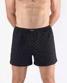 GINA pánské trenky volné, šité, s potiskem 75210P