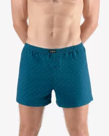 GINA pánské trenky volné, šité, s potiskem 75212P
