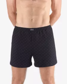 GINA pánské trenky volné, šité, s potiskem 75212P