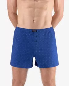 GINA pánské trenky volné, šité, s potiskem 75212P
