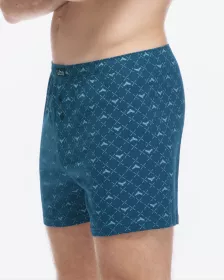 GINA pánské trenky volné, šité, s potiskem 75214P