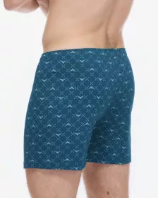 GINA pánské trenky volné, šité, s potiskem 75214P