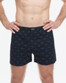 GINA pánské trenky volné, šité, s potiskem 75214P