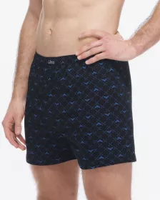 GINA pánské trenky volné, šité, s potiskem 75214P