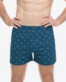 GINA pánské trenky volné, šité, s potiskem  75214P | Černá/Atlantic L/XL, Černá/Atlantic M/L, Černá/Atlantic XL/XXL, Petrolejová/Aqua L/XL, Petrolejová/Aqua M/L, Petrolejová/Aqua XL/XXL, Šedá/Tm. šedá L/XL, Šedá/Tm. šedá M/L, Šedá/Tm. šedá XL/XXL