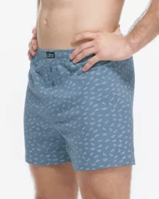 GINA pánské trenky volné, šité, s potiskem 75215P