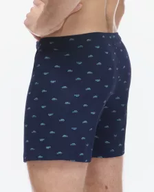 GINA pánské trenky volné, šité, s potiskem 75216P