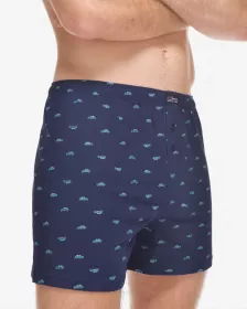 GINA pánské trenky volné, šité, s potiskem 75216P