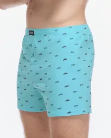GINA pánské trenky volné, šité, s potiskem 75216P