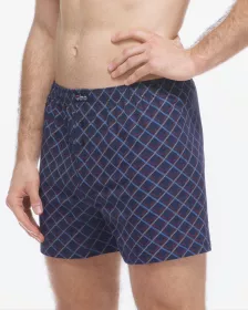 GINA pánské trenky volné, šité, s potiskem 75218P