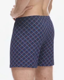 GINA pánské trenky volné, šité, s potiskem 75218P