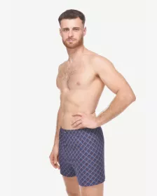 GINA pánské trenky volné, šité, s potiskem 75218P