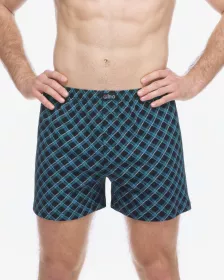 GINA pánské trenky volné, šité, s potiskem 75218P