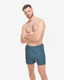 GINA pánské trenky volné, šité, s potiskem 75218P