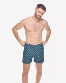 GINA pánské trenky volné, šité, s potiskem 75218P