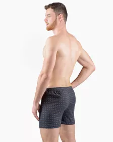 GINA pánské trenky volné, nadměrné, šité, s potiskem 75208P