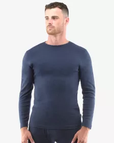 GINA pánské tričko s dlouhým rukávem, dlouhý rukáv, šité, jednobarevné 78003P -