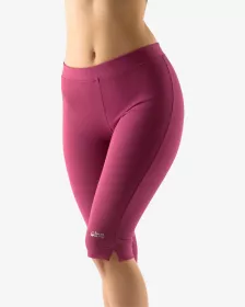 GINA dámské capri, šité, klasické, jednobarevné 95001P