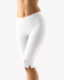 GINA dámské capri, šité, klasické, jednobarevné 95001P