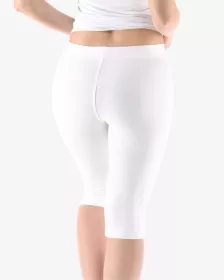 GINA dámské capri, šité, klasické, jednobarevné 95001P