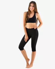 GINA dámské capri legíny sportovní, šité, klasické, jednobarevné ECO Bamboo Sport 95036P EcoBamboo