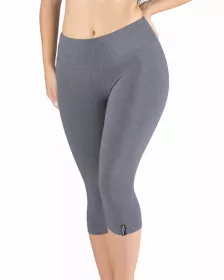 GINA dámské capri legíny sportovní, šité, klasické, jednobarevné ECO Bamboo Sport 95036P EcoBamboo