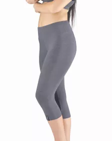 GINA dámské capri legíny sportovní, šité, klasické, jednobarevné ECO Bamboo Sport 95036P EcoBamboo