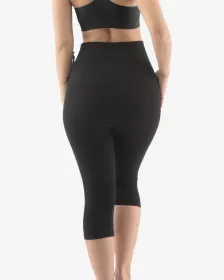 GINA dámské Capri s vysokým pasem sportovní, bezešvé, klasické, jednobarevné ECO Bamboo Sport 95038P EcoBamboo