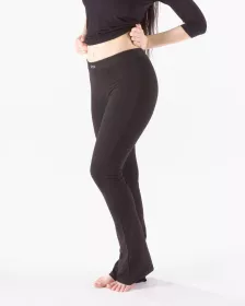 GINA dámské kalhoty zvonové prodloužená délka, dlouhé, šité, klasické, jednobarevné 96002P