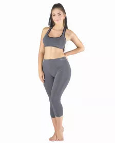 GINA dámské legíny 3/4 délka, 3/4 kalhoty, bezešvé, klasické Eco Bamboo 95032P EcoBamboo