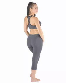GINA dámské legíny 3/4 délka, 3/4 kalhoty, bezešvé, klasické Eco Bamboo 95032P EcoBamboo