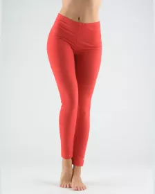 GINA dámské legíny dlouhé, šité, klasické, jednobarevné 95000P - černá M