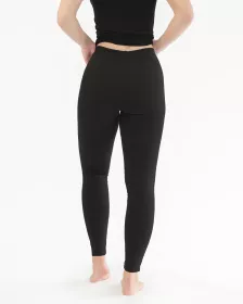 GINA dámské legíny dlouhé, šité, klasické, jednobarevné 95000P - černá M