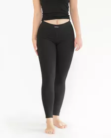 GINA dámské legíny dlouhé, šité, klasické, jednobarevné 95000P - černá M