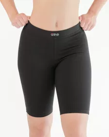 GINA dámské legíny kratší, krátké, šité, klasické, jednobarevné 93019P