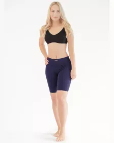 GINA dámské legíny kratší, krátké, šité, klasické, jednobarevné 93019P