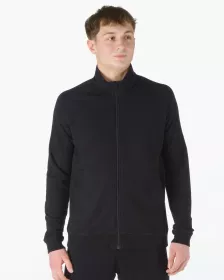 GINA pánské mikina s dlouhým rukávem, dlouhý rukáv, šité, jednobarevné ECO Bamboo Sport 99008P | Černá L, Černá M, Černá S, Černá XL, Černá XXL