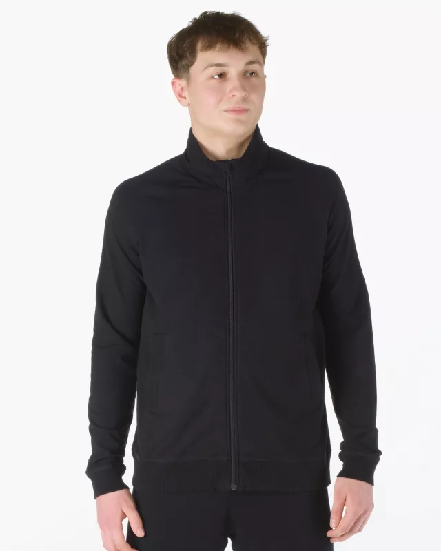 GINA pánské mikina s dlouhým rukávem, dlouhý rukáv, šité, jednobarevné ECO Bamboo Sport 99008P EcoBamboo