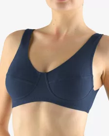 GINA dámské podprsenka sportovní, bez kostice, šité, jednobarevné 97017P GINA dámské podprsenka sportovní, bez kostice, šité, jednobarevné 97017P